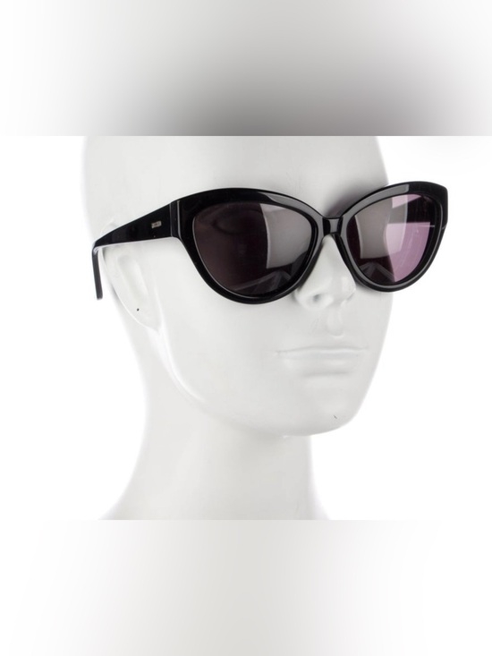Moschino Black Cat-Eye Sunglasses with Tinted Lenses